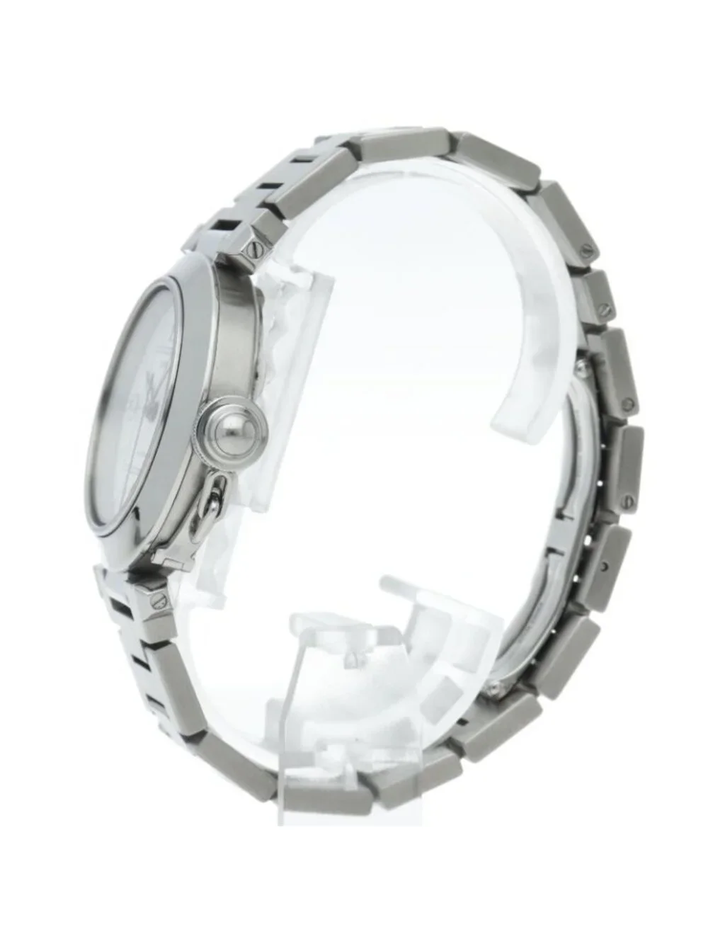 Cartier Pasha C Watch SS White Polished